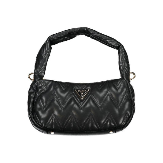 Guess Jeans Black Cotton Handbag Guess Jeans Dark Slate Gray