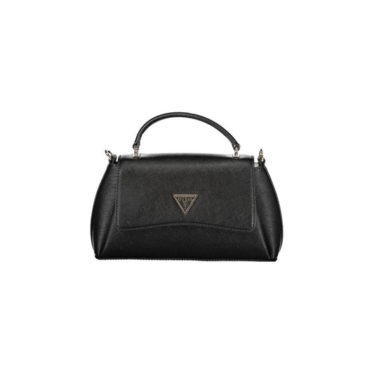 Guess Jeans Black Polyethylene Handbag Guess Jeans Dark Slate Gray