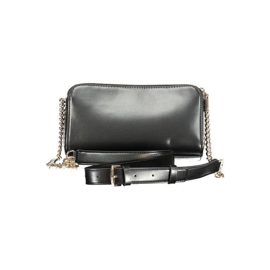 Guess Jeans Black Polyethylene Handbag Guess Jeans Dark Slate Gray