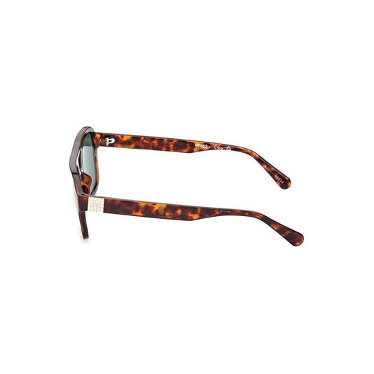 Guess Brown Injected Sunglasses Guess Dark Olive Green