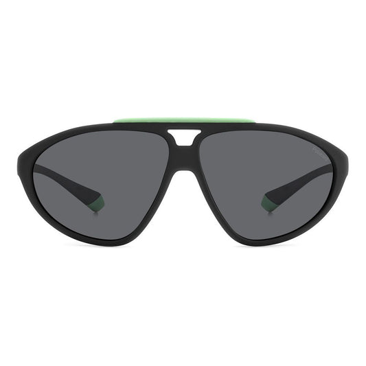 Polaroid Black Rubber Sunglasses Polaroid Dim Gray