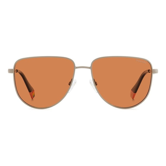 Polaroid Gray Metal Sunglasses Polaroid Dark Salmon