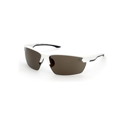 Timberland White Plastic Sunglasses Timberland White Smoke