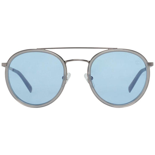 Timberland Silver Metal And Plastic Sunglasses Timberland Light Steel Blue