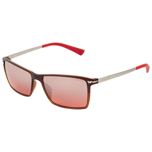 Police Red Injected Sunglasses Police Gray