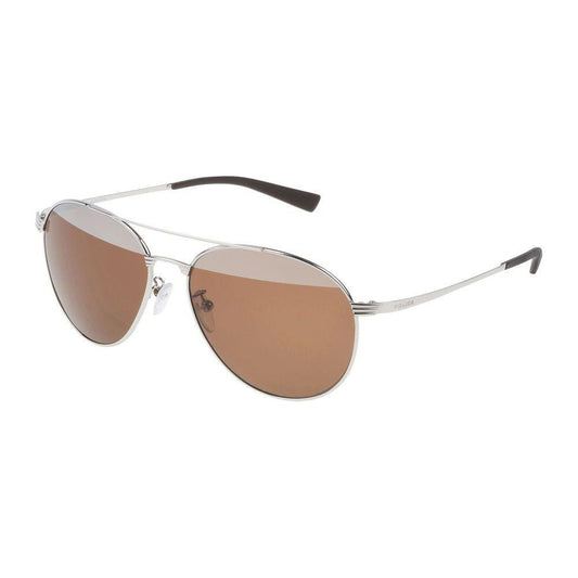 Police Gray Metal Sunglasses Police Rosy Brown