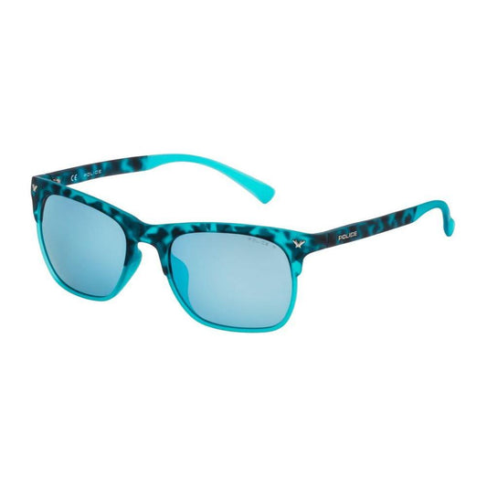Police Blue Injected Sunglasses Police Sky Blue
