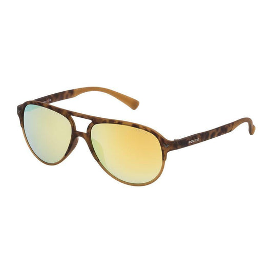 Police Brown Injected Sunglasses Police Wheat