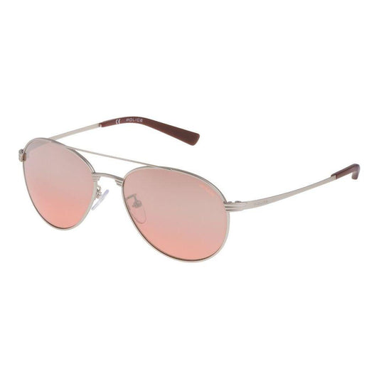 Police Gray Metal Sunglasses Police Tan