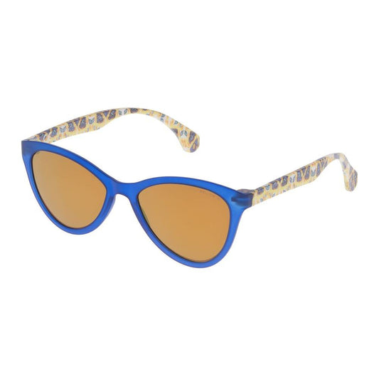 Police Blue Injected Sunglasses Police Dark Khaki