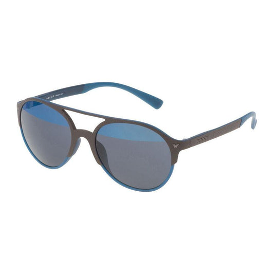 Police Brown Injected Sunglasses Police Slate Gray