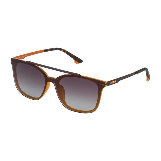 Police Gray Metal Sunglasses Police Dim Gray