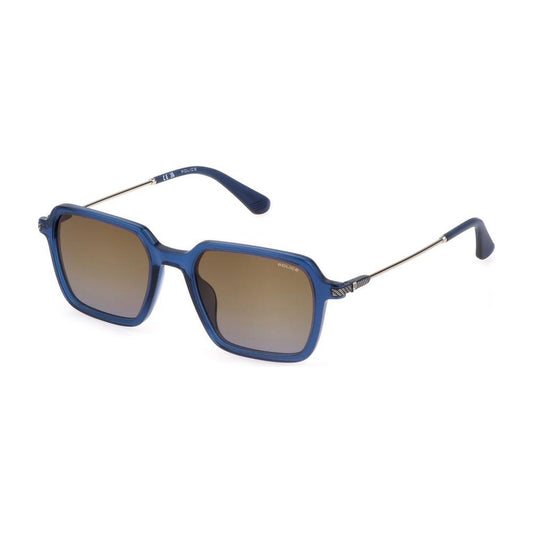 Police Blue Plastic Sunglasses Police Dim Gray