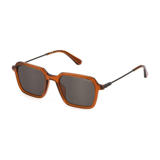 Police Brown Plastic Sunglasses Police Dim Gray