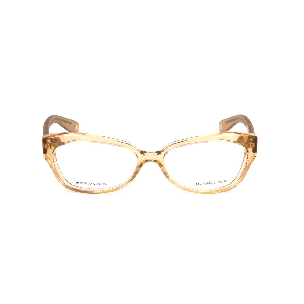 Bottega Veneta Brown Acetate Frames with 53/15/145 mm dimensions and brown color, perfect eyewear choice for women.
