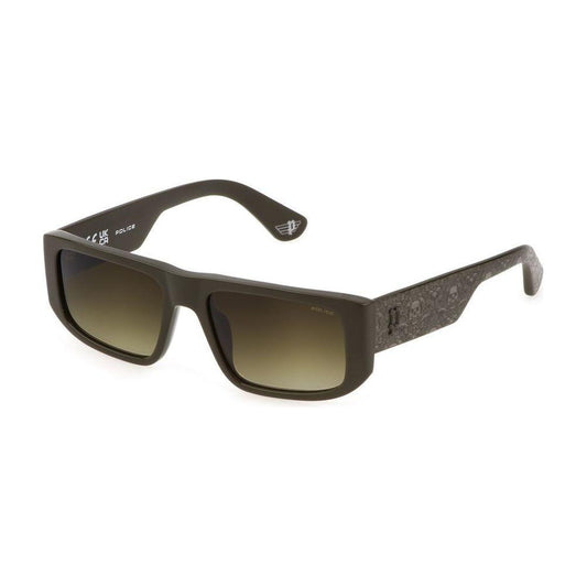Police Green Acetate Sunglasses Police Dark Olive Green