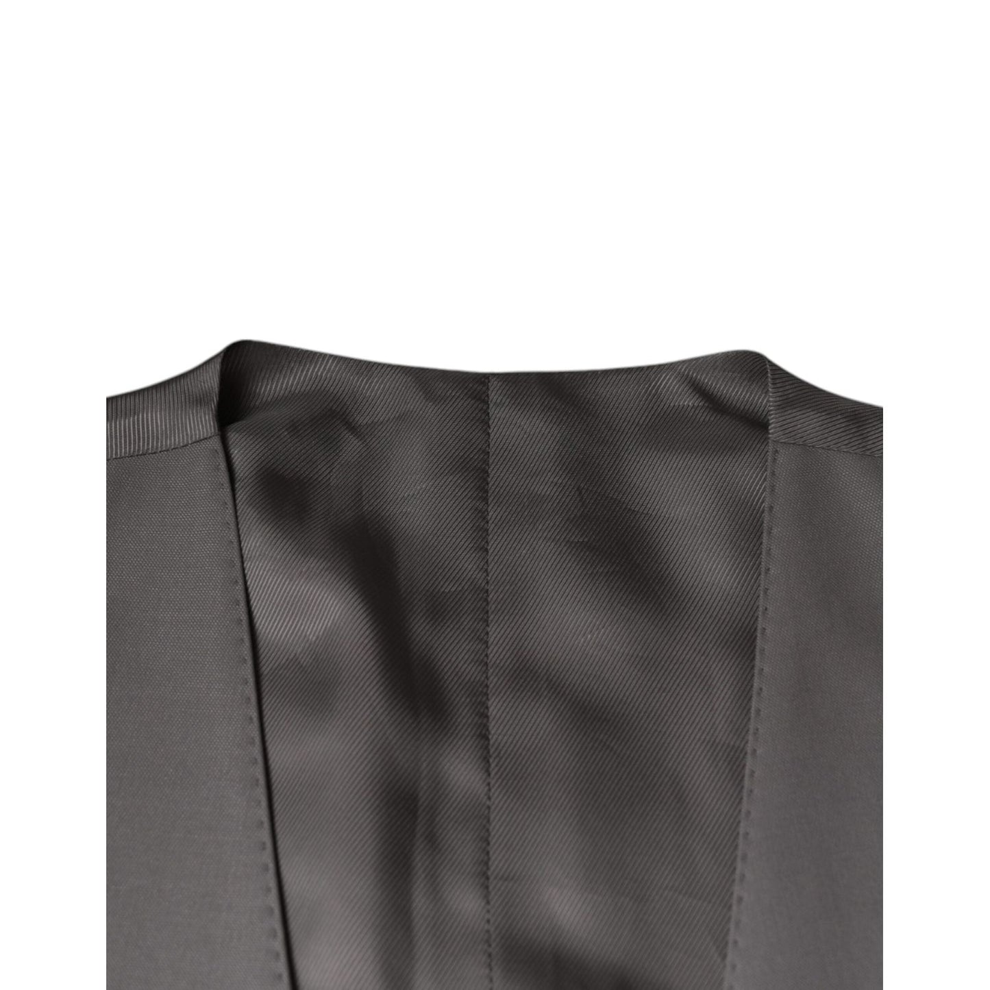 Dolce & Gabbana Light Gray Wool Formal Dress Waistcoat Vest TSH851978-44