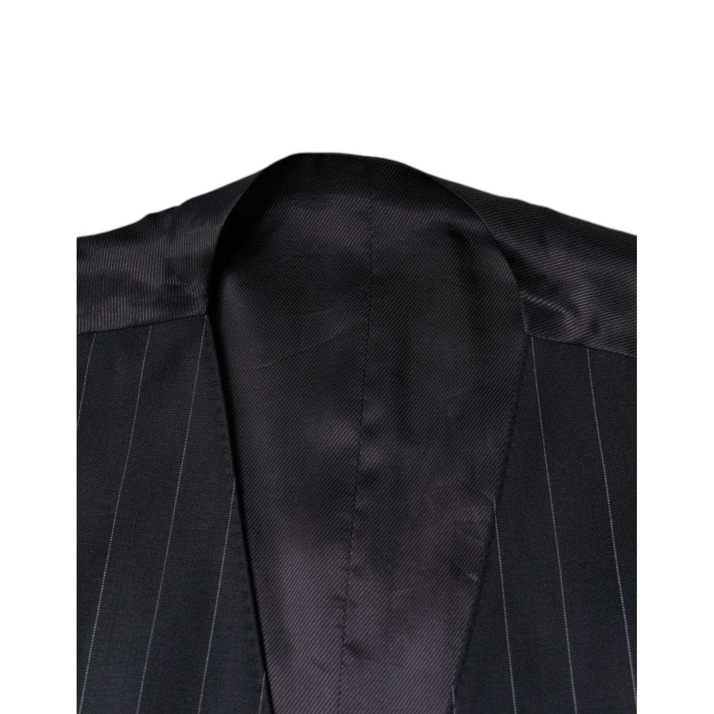 Dolce & Gabbana Black Leather Waistcoat Dress Formal Vest