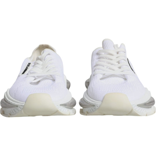 Dolce & Gabbana White Airmaster Low Top Men Sneakers Shoes Dolce & Gabbana Light Gray