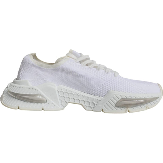 Dolce & Gabbana White Airmaster Low Top Men Sneakers Shoes Dolce & Gabbana Light Gray