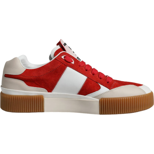 Dolce & Gabbana Multicolor Miami Leather Low Top Sneakers Shoes Dolce & Gabbana Saddle Brown