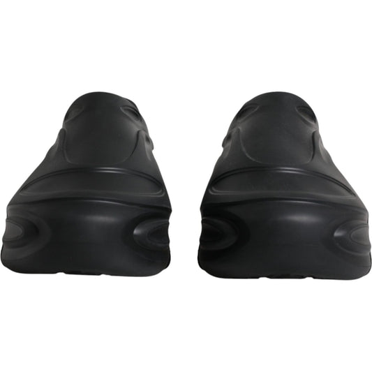 Dolce & Gabbana Black Foiled Rubber Toy Low Top Sneakers Shoes Dolce & Gabbana Dark Slate Gray