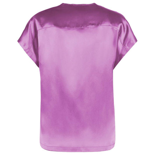 PINKO Purple Silk Sweater PINKO Orchid