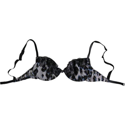 Roberto Cavalli White Leopard Push Up Reggiseno Bra Underwear Roberto Cavalli Black