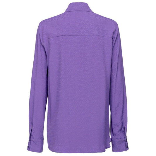 PINKO Purple Acetate Shirt PINKO Slate Blue