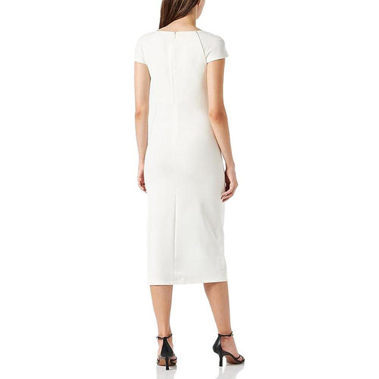 PINKO White Viscose Dress PINKO Antique White