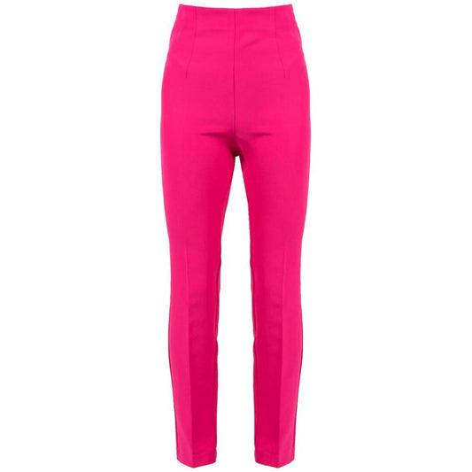 PINKO Fuchsia Polyester Jeans & Pant PINKO Medium Violet Red