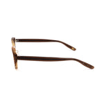 Side view of Bottega Veneta Brown Acetate Frames with transparent brown design and acetate material.
