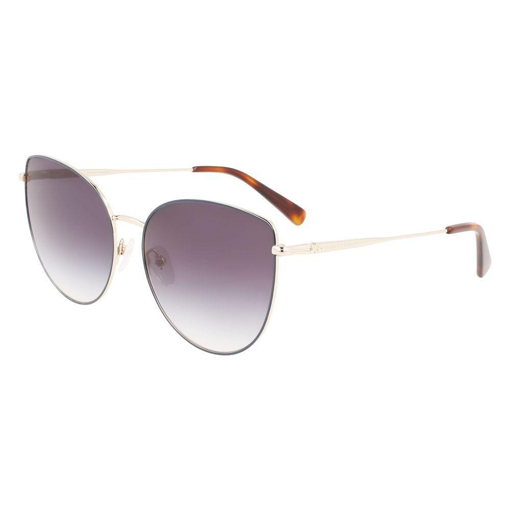 Longchamp Gold Metal Sunglasses LOLO158S713AC