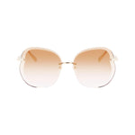Longchamp Gold Metal Sunglasses LOLO160S707AC