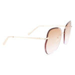 Longchamp Gold Metal Sunglasses LOLO160S707AC