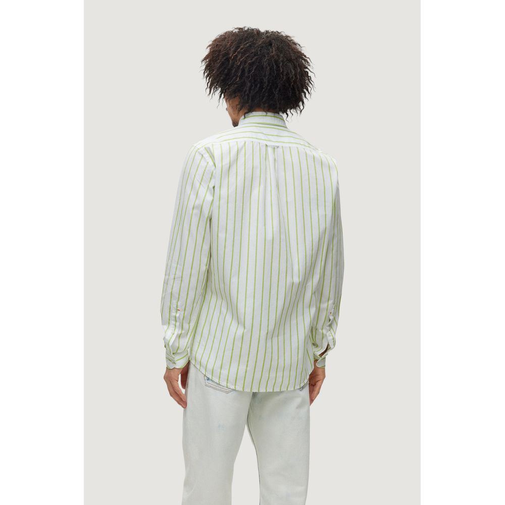 Hugo Boss Green Cotton Dress Shirt