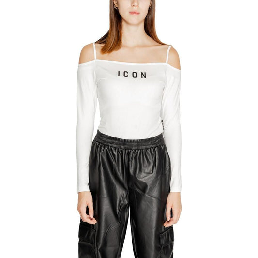 Icon White Cotton Tops & T-Shirt Icon Light Gray