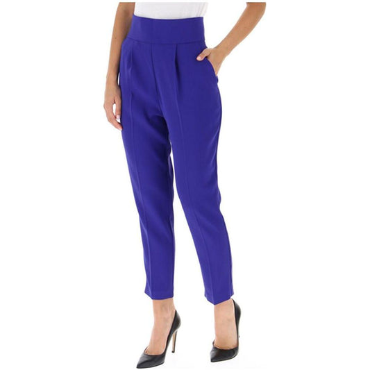 PINKO Purple Polyester Jeans & Pant PINKO Dark Slate Blue