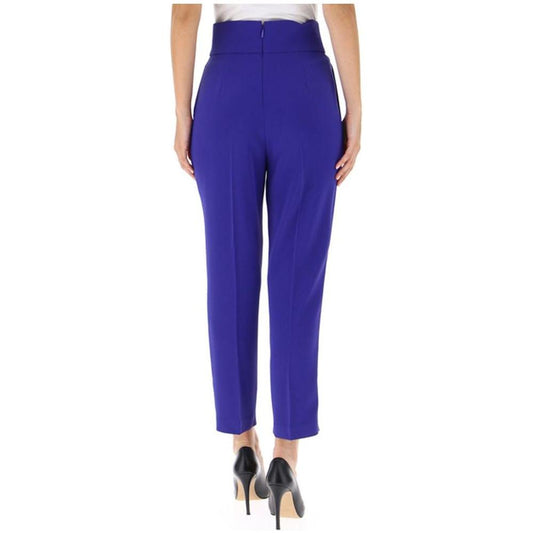 PINKO Purple Polyester Jeans & Pant PINKO Dark Slate Blue