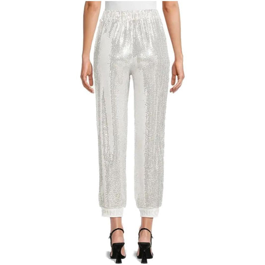 PINKO Gray Polyamide Jeans & Pant PINKO Light Gray
