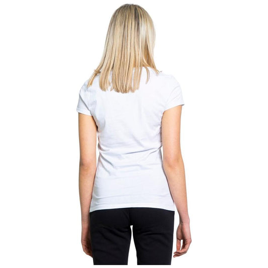 Armani Exchange White Cotton Tops & T-Shirt Armani Exchange Black