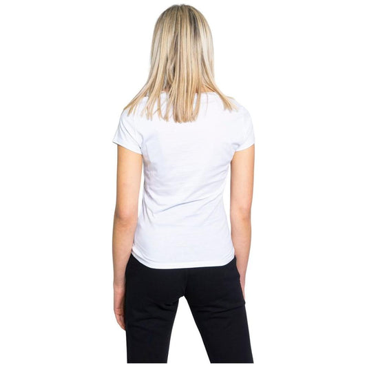 Armani Exchange White Cotton Tops & T-Shirt Armani Exchange Black