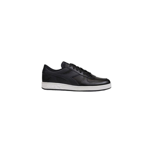 Diadora Black Leather Sneaker Diadora Light Gray