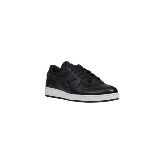Diadora Black Leather Sneaker Diadora Light Gray