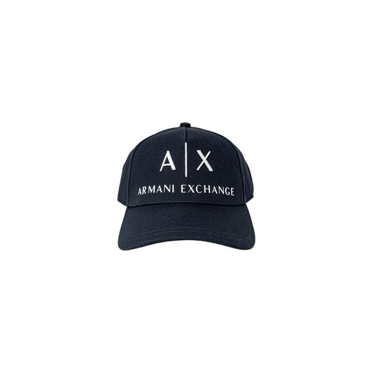 Armani Exchange Blue Cotton Hats & Cap Armani Exchange Dark Slate Gray