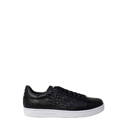 EA7 Emporio Armani Black And White Polyethylene Low Top Sneakers