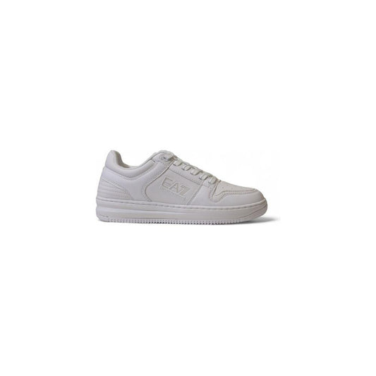 EA7 Emporio Armani White Polyester Sneaker EA7 Emporio Armani Gray