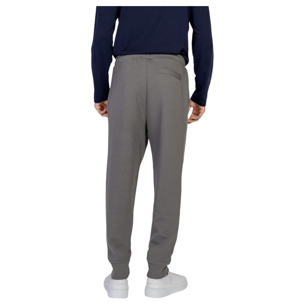 Hugo Boss Gray Cotton Joggers Workout Pant BO-14896700136-IT46 | M