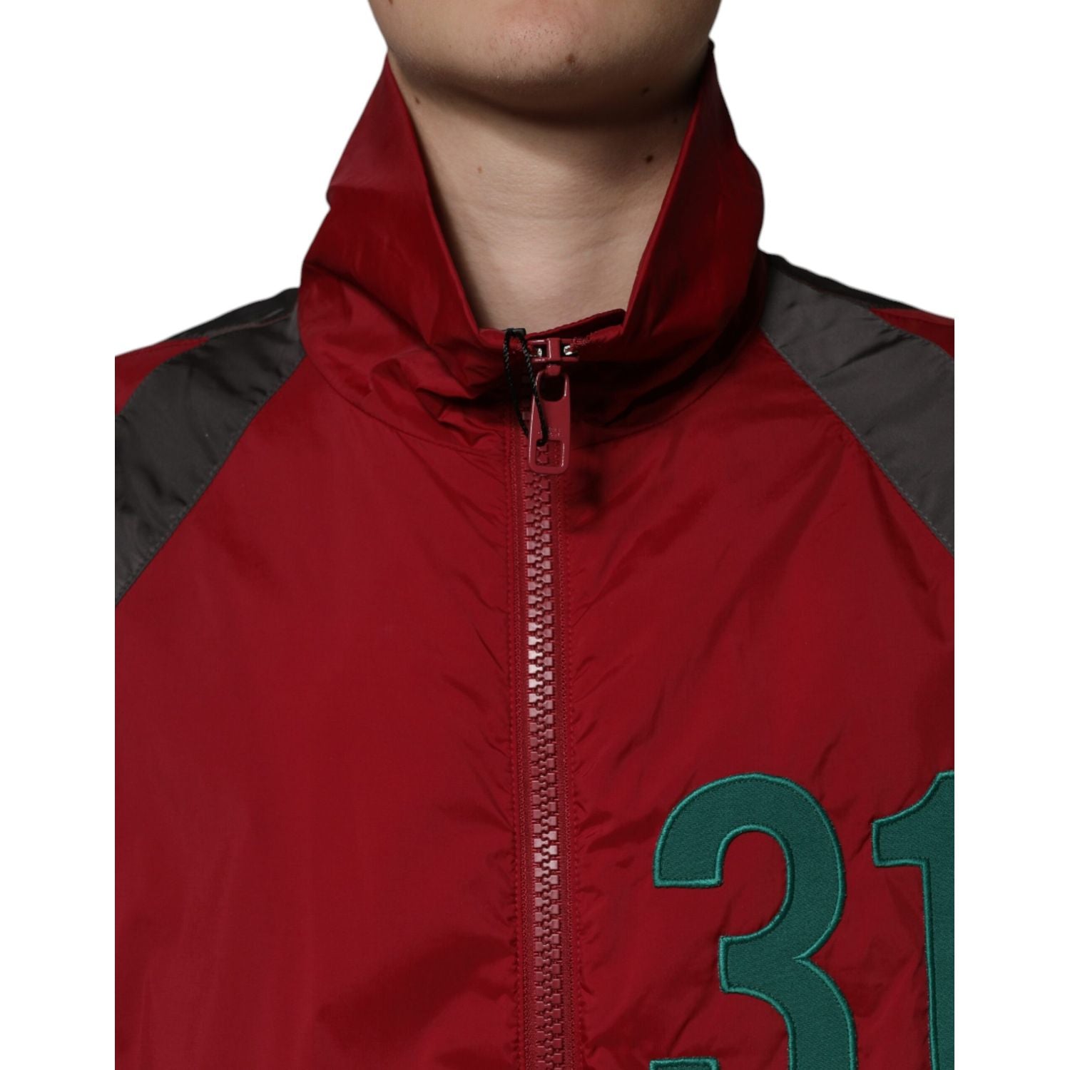 Dolce & Gabbana Multicolor Nylon Full Zip Windbreaker Jacket