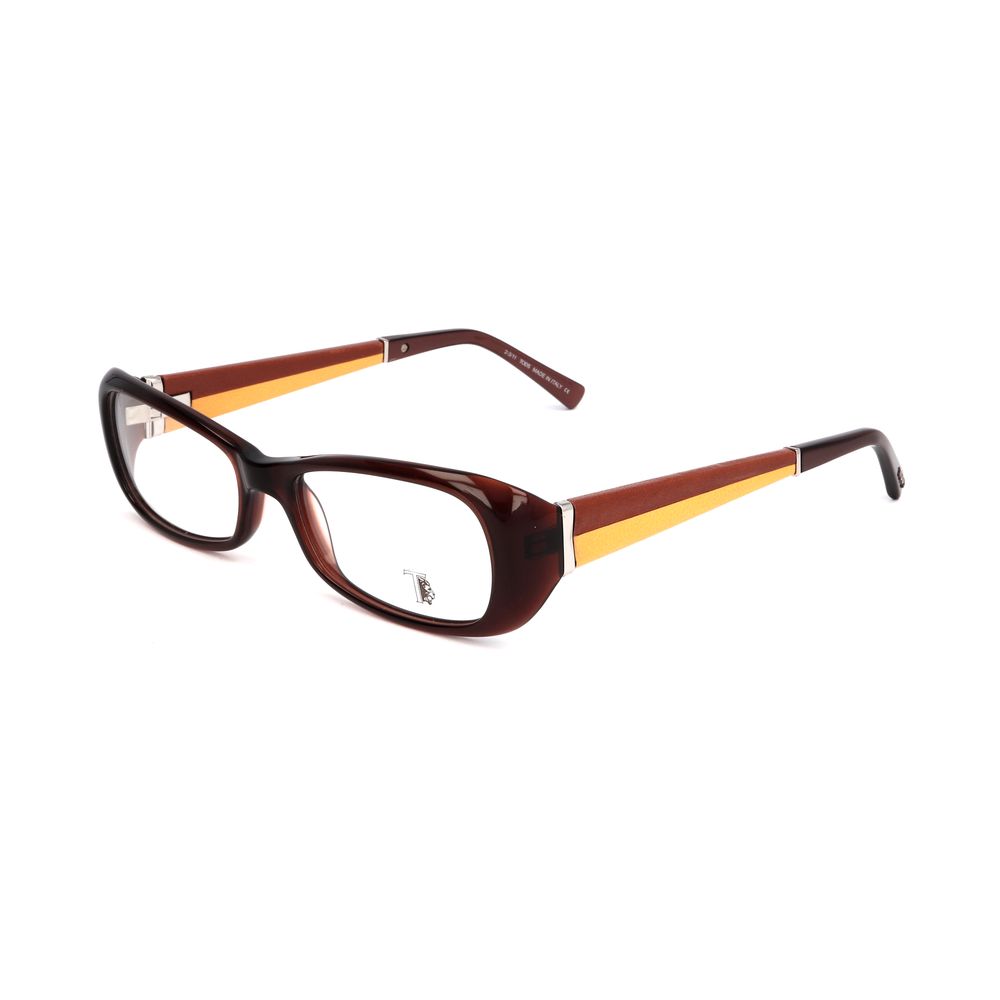 Tod's Brown Acetate Frames with 53mm lenses, brown color, ideal for women, stylish eyewear for modern look.
